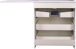 Style Line Тумба под раковину Даллас 150 3 ящика – фотография-6